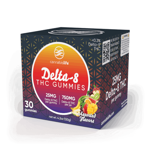 Assorted Flavors Delta-8 Gummies - (30ct) 750mg