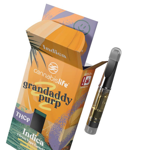 Granddaddy Purp Indica THCp Vape Cartridge – (1ML)