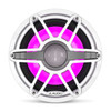 JL Audio 8-Inch M6 Marine Infinite Baffle Subwoofer, RGB LED, Gloss White, Sport Grille, M6-8IB-S-GwGw-i-4 93618 - M6-8IB-S-GwGw-i-4 Marine Audio JL Audio