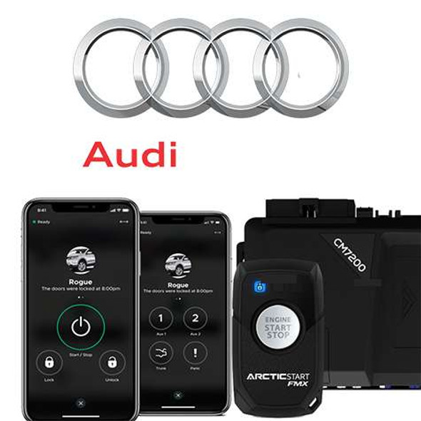 2-Way Audi Remote Remote Start With Keyless Entry* - Price Includes Standard Installation and specialty Audi Control Module AudiSTART Remote Starters Compustar