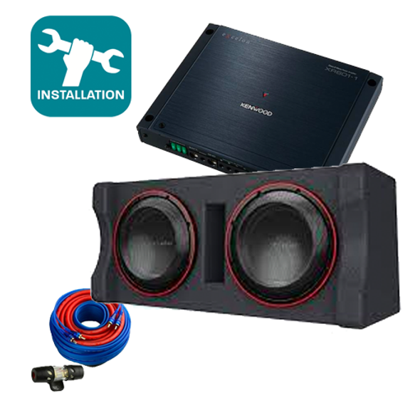 Kenwood Dual 12 Bundle with PXW1221DHP enclosure, 12" Excelon subwoofers Bundle with PXW1221DHP and XR6011 Loaded Enclosures Kenwood Excelon