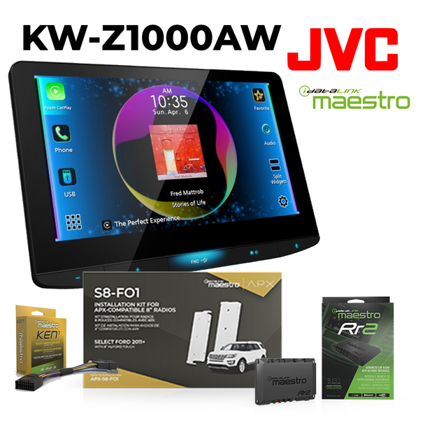 APX-S8-FO1 + JVC KW-Z1000AW APX-S8-FO1 + JVC KW-Z1000AW In Dash Receivers JVC