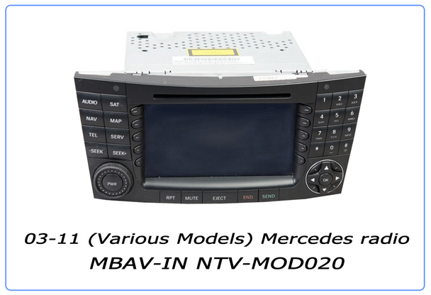 MBAV-IN Radio Modification NTV-MOD020
