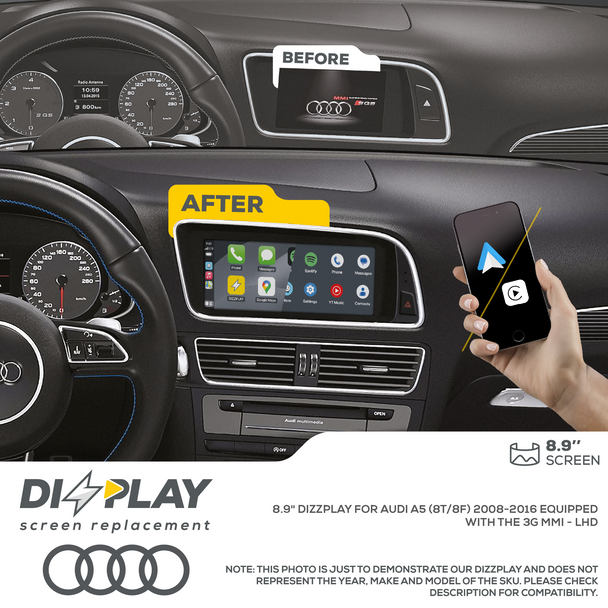 DZZ-MMI3G-A5-8T-8-LHD DZZ-MMI3G-A5-8T-8-LHD UpGrade Your OEM Screen ZZ-2