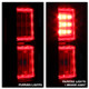 Ford F150 2015-2017 Light Bar LED Tail Lights - Red Clear