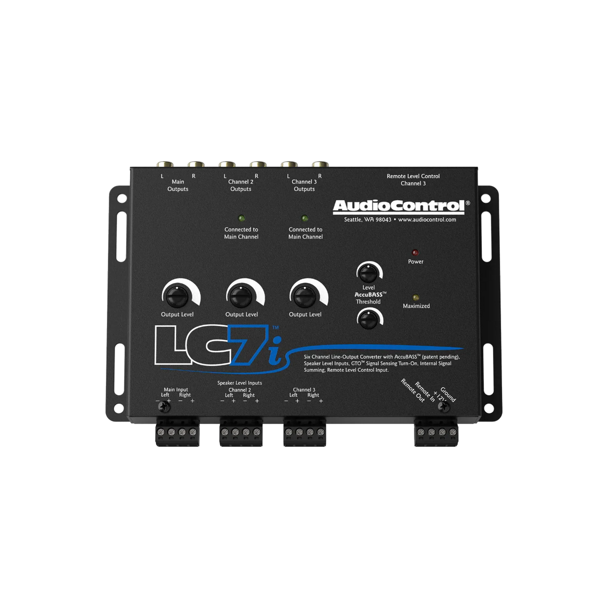 AudioControl LC2iB 2-channel line output converter for adding amps