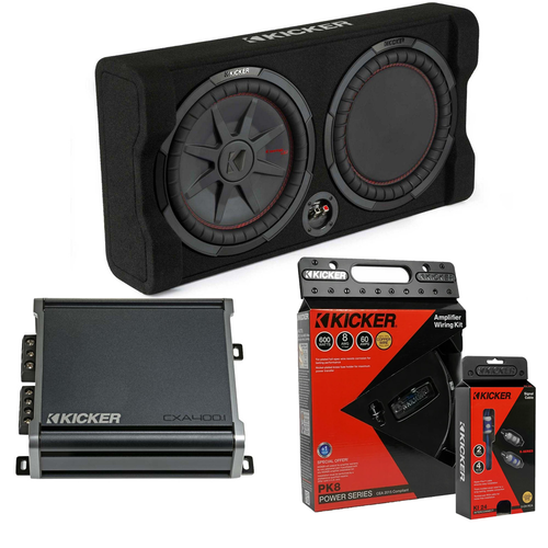 KICKER Comp RT ウーファーとcarrozzeria アンプセット Bundles-Kicker-Comp-RT-12in-