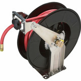 RANGER RH-50PL DUAL SUPPORT, SPRING REWIND HOSE REEL AND 50 / 300 PSI HOSE