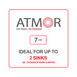 ATMOR 7000WATTS/240V 1.6 GPM ELECTRIC TANKLESS WATER HEATER