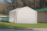 SHELTERLOGIC CANOPY ENCLOSURE KIT FOR THE SUPERMAX 12FT. X 26FT. - WHITE