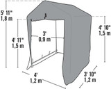 SHELTERLOGIC GARDEN SHED 4X4X6