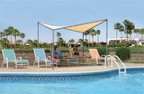 SHELTERLOGIC 10X10 DEL RAY GAZEBO CANOPY CHARCOAL FRAME TAN COVER