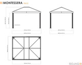 SOJAG MONTESERRA GAZEBO 10X12 FT. WITH MOSQUITO NETTING