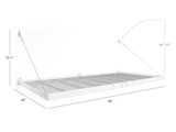 NEWAGE PRO SERIES 4 FT. X 8 FT. WALL MOUNTED STEEL SHELF - WHITE (SET OF 2)