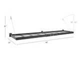 NEWAGE PRO SERIES 4 FT. X 8 FT. AND 2 FT. X 8 FT. WALL MOUNTED STEEL SHELF SET - BLACK