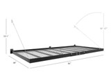 NEWAGE PRO SERIES 4 FT. X 8 FT. AND 2 FT. X 8 FT. WALL MOUNTED STEEL SHELF SET - BLACK