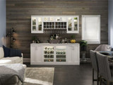 NEWAGE HOME BAR WHITE 8 PIECE CABINET SET - 21"