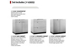 NEWAGE STAINLESS STEEL 96"W X 24"D OUTDOOR KITCHEN SET W/COUNTERTOP