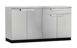 NEWAGE STAINLESS STEEL 64"W X 24"D OUTDOOR KITCHEN SET W/COUNTERTOP