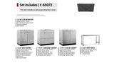 NEWAGE STAINLESS STEEL 184"W X 24"D OUTDOOR KITCHEN SET W/COUNTERTOPS & COVERS