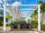 PARAGON OUTDOOR FLORENCE 11X11 WHITE ALUMINUM PERGOLA/SILVER COLOR CONVERTIBLE CANOPY PARAGON OUTDOOR FLORENCE 11X11 WHITE ALUMINUM PERGOLA/SILVER COLOR CONVERTIBLE CANOPY