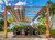 PARAGON OUTDOOR FLORENCE 11X11 ALUMINUM PERGOLA WITH CEDAR WOOD GRAIN FINISH/SAND COLOR CONVERTIBLE CANOPY PARAGON OUTDOOR FLORENCE 11X11 ALUMINUM PERGOLA WITH CEDAR WOOD GRAIN FINISH/SAND COLOR CONVERTIBLE CANOPY