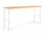 NEWAGE PRO SERIES 84" ADJUSTABLE HEIGHT BAMBOO WORKBENCH - WHITE NEWAGE PRO SERIES 84" ADJUSTABLE HEIGHT BAMBOO WORKBENCH - WHITE