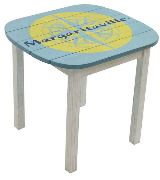 MARGARITAVILLE ADIRONDACK SIDE TABLE - NAUTICAL COMPASS