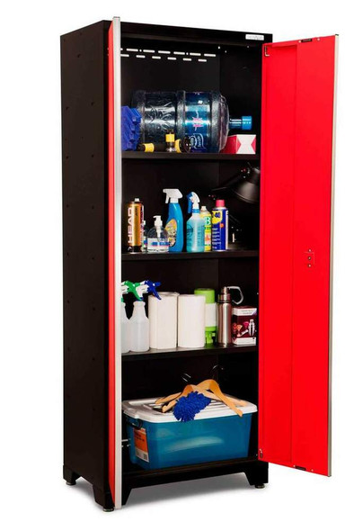 NEWAGE BOLD 3.0 RED 12 PIECE SET WITH BAMBOO WORKTOP