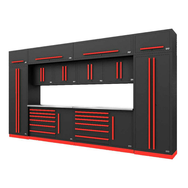 PROSLAT FUSION PRO 14 PIECE TOOL CHEST SET - BARRETT-JACKSON RED