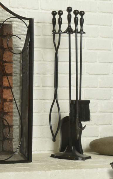 SHELTERLOGIC BLACK FIREPLACE TOOLSET - 5 PC