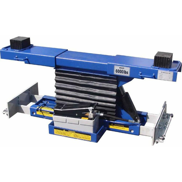 TUXEDO RAJ-6K-H ROLLING AIR JACK 6,000 LB. CAPACITY - ON THE RAIL - AIR / HYD - HIGH MOUNT