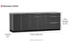 NEWAGE ALUMINUM SLATE 96"W X 24"D OUTDOOR KITCHEN SET W/COUNTERTOP