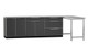 NEWAGE ALUMINUM SLATE 184"W X 24"D OUTDOOR KITCHEN SET W/COUNTERTOPS
