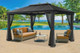 PARAGON OUTDOOR SANTA MONICA 11X16 HARD TOP GAZEBO WITH MOSQUITO NETTING