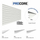 PROSLAT 8 FT. X 4 FT. PROCORE PVC SLATWALL