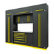 PROSLAT FUSION PRO 9 PIECE TOOL CHEST SET - YELLOW