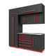PROSLAT FUSION PRO 7 PIECE TOOL CHEST SET - BARRETT-JACKSON RED