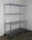 SAFERACKS 72"H X 60"W X 24"D 4-TIER NSF WIRE SHELVING