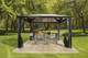 SOJAG VERONA 10X14 HARD TOP GAZEBO WITH POLYCARBONATE ROOF & MOSQUITO NETTING