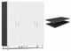ULTI-MATE GARAGE 2.0 SERIES WHITE METALLIC 3-PIECE CABINET BUNDLE