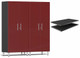 ULTI-MATE GARAGE 2.0 SERIES RED METALLIC 3-PIECE CABINET BUNDLE