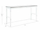 NEWAGE PRO SERIES 72" ADJUSTABLE HEIGHT STAINLESS STEEL WORKBENCH - WHITE