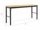 NEWAGE PRO SERIES 84" ADJUSTABLE HEIGHT BAMBOO WORKBENCH - BLACK