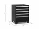 NEWAGE PRO SERIES 3.0 BLACK 5-DRAWER TOOL CABINET