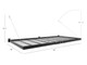 NEWAGE PRO SERIES 4 FT. X 8 FT. WALL MOUNTED STEEL SHELF - BLACK