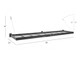 NEWAGE PRO SERIES 4 FT. X 8 FT. AND 2 FT. X 8 FT. WALL MOUNTED STEEL SHELF SET - BLACK