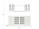 NEWAGE HOME BAR WHITE 8 PIECE CABINET SET - 21"