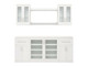 NEWAGE HOME BAR WHITE 8 PIECE CABINET SET - 21"