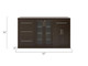 NEWAGE HOME BAR ESPRESSO 4 PIECE CABINET SET - 21"